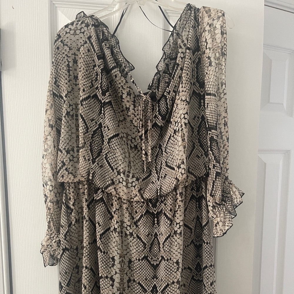 Jessica Simpson. Python print dress size 12